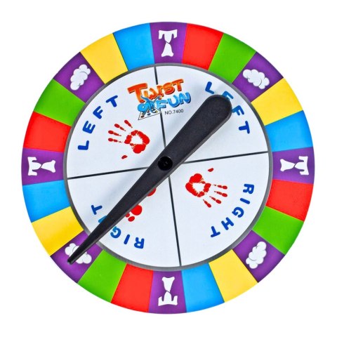 Gra Zręcznościowa Ruchowa Rodzinna Twist Fun Mata Koło Losujące