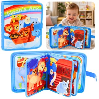 Książeczka Edukacyjna Sensoryczna Filcowa 3D Arka Noego Zwierzęta