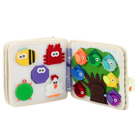 Książeczka Edukacyjna Sensoryczna Filcowa 3D Dżungla Lew