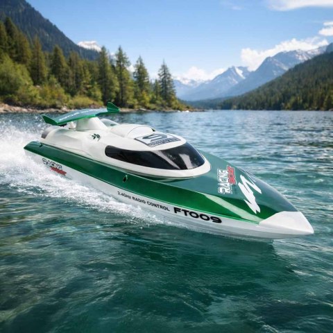 Łódź zdalnie sterowana na pilota RC FT009 zielona