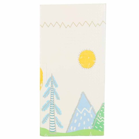 Mata edukacyjna piankowa dwustronna składana 150x200cm drzewa misie