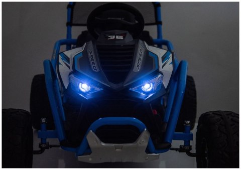 Pojazd Na Akumulator DM-107 24V7 Cichy Silnik Niebieski