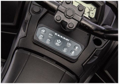 Quad Na Akumulator ATV 6 Kół Z Przyczepką JC606 24V 4x4 Czerwony