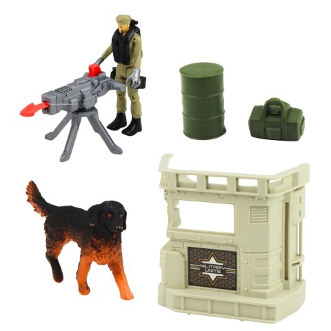 Zestaw Militarny Wojskowy Helikopter Czołg Poduszkowiec Żołnierz Baza