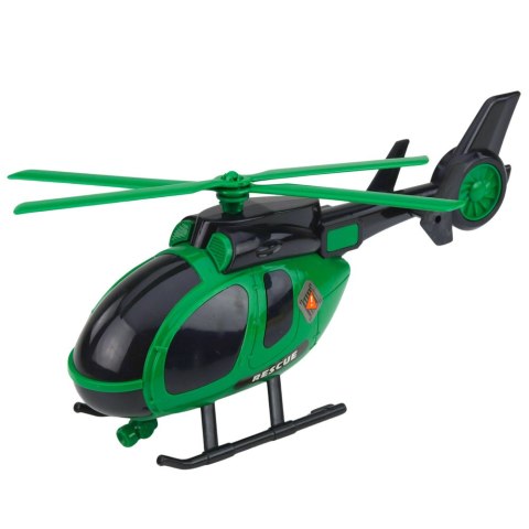 Zestaw Transport Dinozaura Ciężarówka Laweta Helikopter Światła Dźwięk