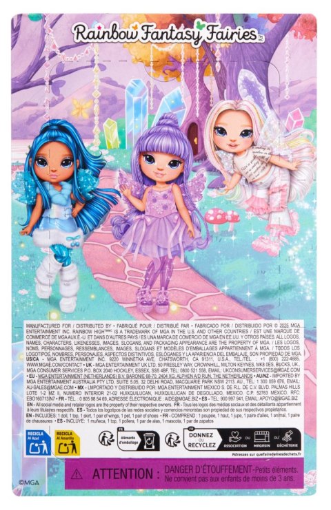543428-EUC Rainbow High Littles Rainbow Fantasy Fairies Doll- Sapphire (blue)
