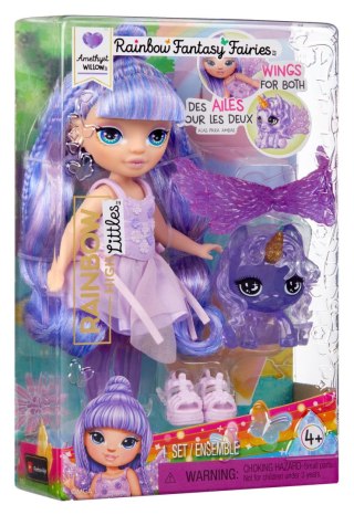 543435-EUC Rainbow High Littles Rainbow Fantasy Fairies Doll- Amethyst (purple)