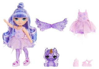 543435-EUC Rainbow High Littles Rainbow Fantasy Fairies Doll- Amethyst (purple)