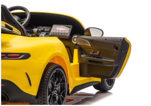 Auto Na Akumulator Mercedes GT63 AMG DK-GT63 24V Żółty