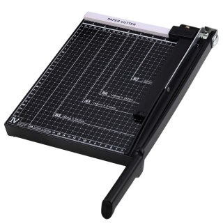 Gilotyna Do Papieru A4 Trymer Do Cięcia Papieru Metalowa Biurowa Czarna