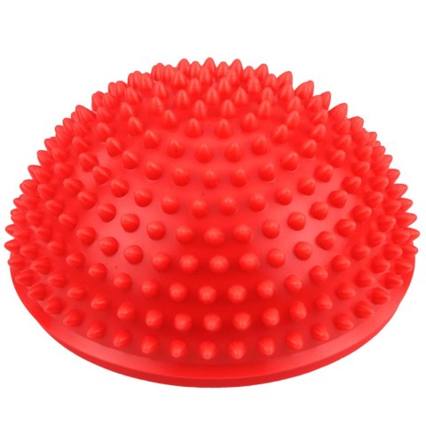 Półkula Sensoryczna Do Masażu Ćwiczeń Równowagi Czerwona 16 cm