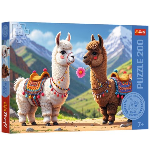 Puzzle - 200 - Kolorowe lamy Trefl FSC Mix 70% - 13356