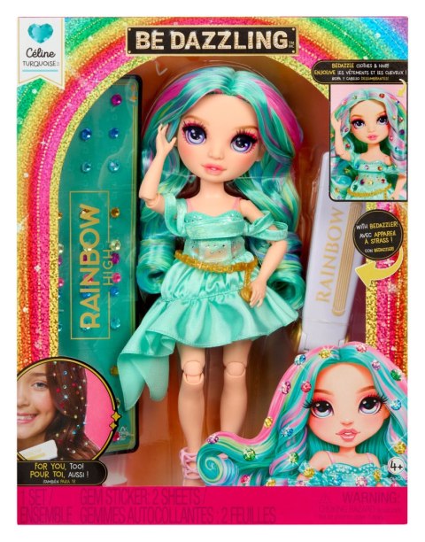 Rainbow High Be Dazzling-Celine Turquoise 597827-EUC