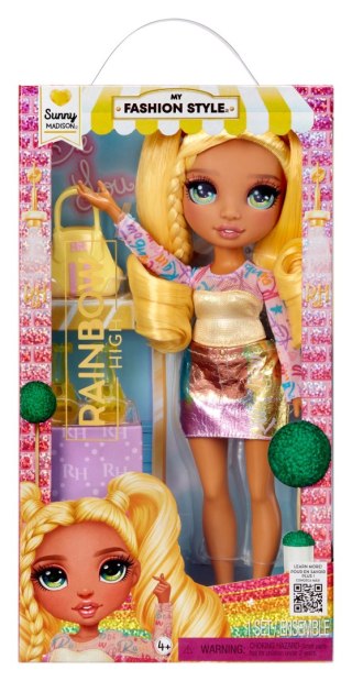 Rainbow High Entry Fashion Doll Sunny 547570-EUC