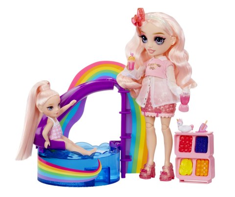 Rainbow High Little Pool Day with Blush Playset 522249-EUC