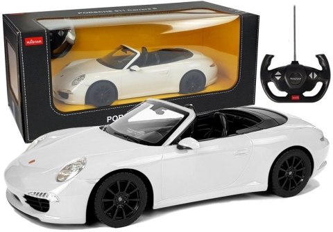 Auto Porsche 911 Carrera S Samochód Zdalnie Sterowane RC Rastar Białe 1:12