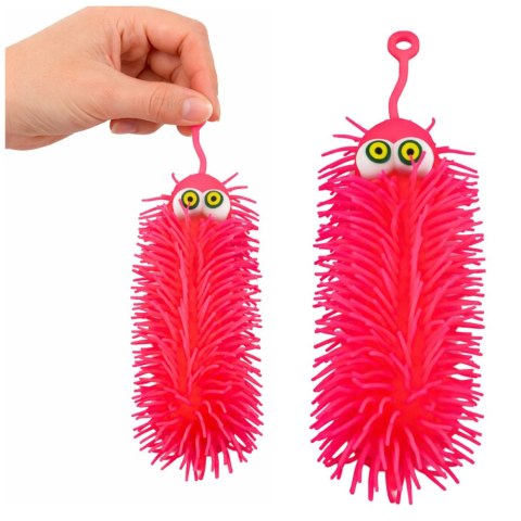 Gniotek Sensoryczny Do Odbijania Ściskania Stworek Z Frędzlami Świecący LED