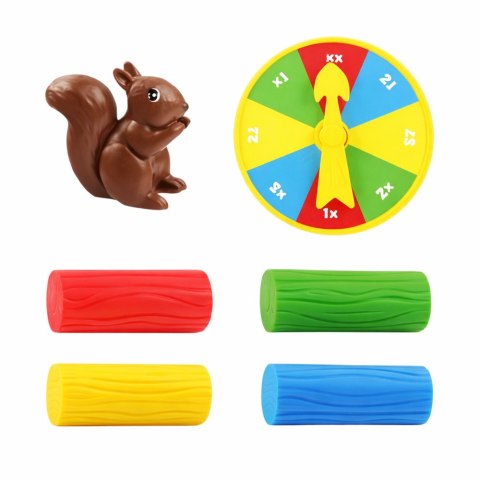 Gra Zręcznościowa Rodzinna Edukacyjna Ratuj Wiewiórkę Tarcza Losująca