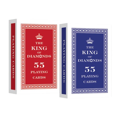 Karty do gry 55 listków The King of Diamonds Trefl K08710