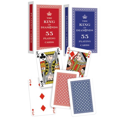 Karty do gry 55 listków The King of Diamonds Trefl K08710