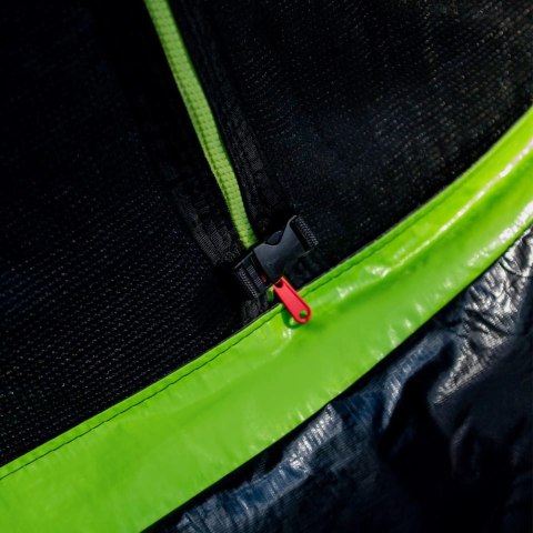 Trampolina Ogrodowa LEAN Z Siatką Wewnętrzną Czarno-Zielona 305CM 10FT