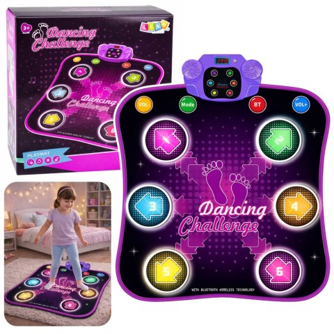 Mata Taneczna Interaktywna Muzyczne Wyzwanie LED Bluetooth 5 Trybów Gry
