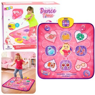 Mata Taneczna Muzyczna Interaktywna Jednorożec Bluetooth 5 Trybów Różowa