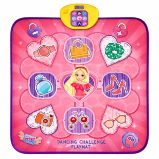 Mata Taneczna Muzyczna Interaktywna Jednorożec Bluetooth 5 Trybów Różowa