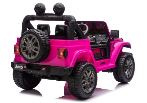 Pojazd Na Akumulator Jeep Rubicon 4x4 DK-JWR556 4x200W 24V Różowy