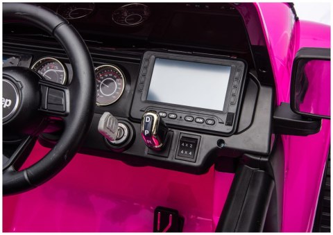 Pojazd Na Akumulator Jeep Rubicon 4x4 DK-JWR556 4x200W 24V Różowy
