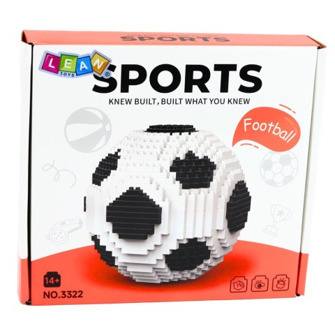Zestaw Kreatywny Klocki Konstrukcyjne 3D Piłka Nożna 864 el.