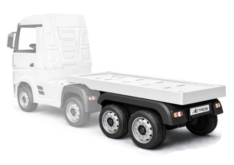 Naczepa do pojazdu na akumulator HL358 Mercedes Scania Actros biała