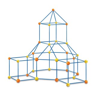 Zestaw Kreatywny Rurki Konstrukcyjne Do Budowania Przestrzennego 340 el.