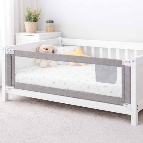 Barierka do łóżka ochronna zabezpieczenie blokada osłona 160cm szara