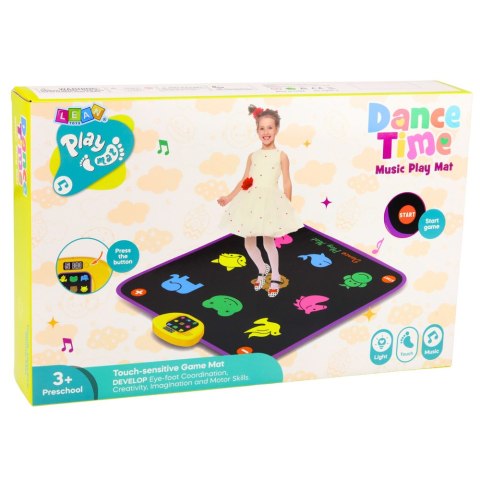 Mata Taneczna Muzyczna Zwierzęta 5 Trybów 3 Poziomy Trudności Światła