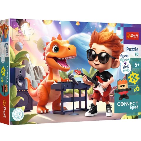 Puzzle - 70 - Connect Joe - Figurka i 6 klocków - Connect Squad - Trefl 53025