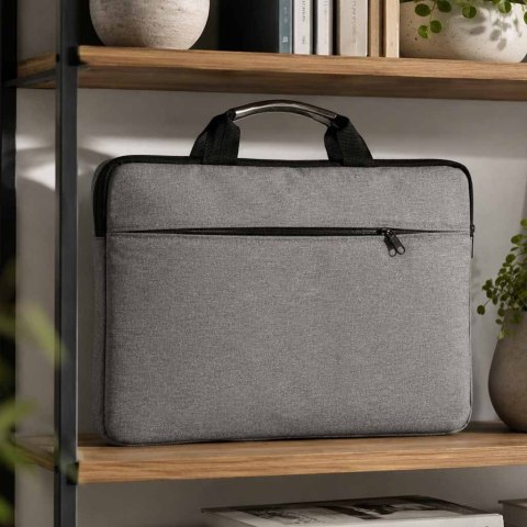 Torba na laptopa 15,6 cali etui pokrowiec teczka damska męska szara