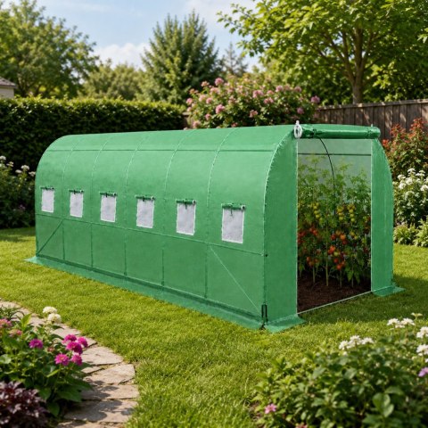 Tunel Ogrodowy Foliowy Szklarnia Na Warzywa PRO Stelaż 25MM 10x3x2M 30M²