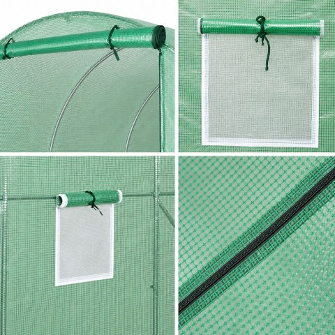 Tunel Ogrodowy Foliowy Szklarnia Na Warzywa PRO Stelaż 25MM 10x3x2M 30M²