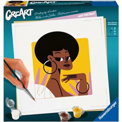 CreArt Portret Malowanie Po Numerach Ravensburger 23669 CreArt Portret Malowanie Po Numerach Ravensburger 23669
