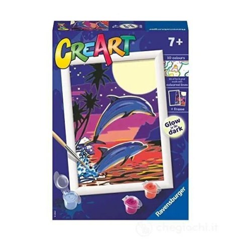 CreArt Przygody delfinów Malowanie Po Numerach Ravensburger 20259 CreArt Przygody delfinów Malowanie Po Numerach Ravensburger 20259