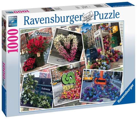 Ravensburger Puzzle 2D 1000 elementów: NYC błysk kwiatów 16819 Ravensburger Puzzle 2D 1000 elementów: NYC błysk kwiatów 16819