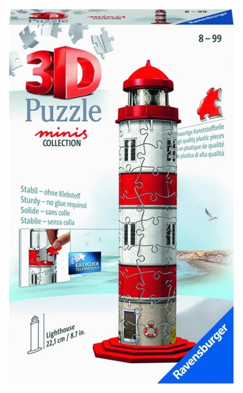 Ravensburger Puzzle 3D Mini budynki: Latarnia Morska 54 elementy 11273 Ravensburger Puzzle 3D Mini budynki: Latarnia Morska 54 elementy 11273