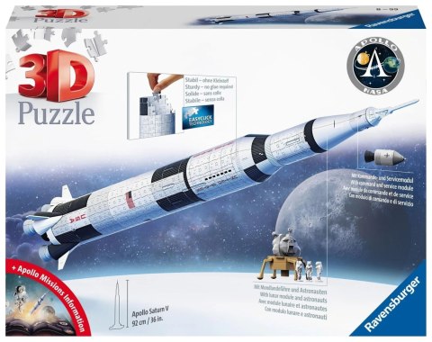 Ravensburger Puzzle 3D: Rakieta Apollo Saturn V 11545 Ravensburger Puzzle 3D: Rakieta Apollo Saturn V 11545