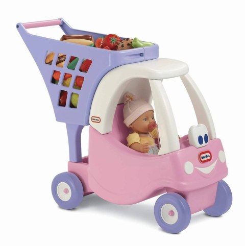 Little Tikes Shopping Cart Cozy Coupe Wózek Na Zakupy 620195 Różowy Little Tikes Shopping Cart Cozy Coupe Wózek Na Zakupy 620195 Różowy