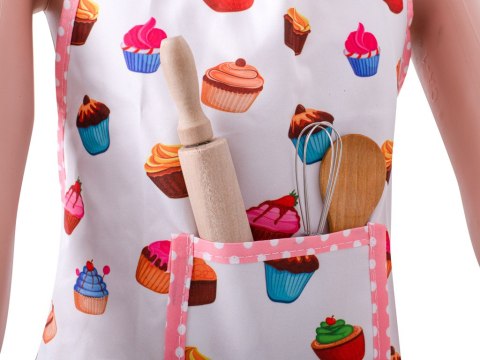 Zestaw kucharza dla dzieci fartuch czapka kucharska rękawica kuchenna + akcesoria Zestaw kucharza dla dzieci fartuch czapka kucharska rękawica kuchenna + akcesoria