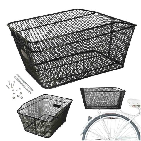 Koszyk rowerowy RALLEX na bagażnik kosz tylny metalowy 25kg Koszyk rowerowy RALLEX na bagażnik kosz tylny metalowy 25kg