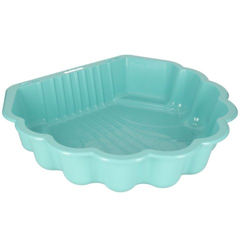 Piaskownica zamykana basen Muszelka Twins podwójna 2w1 160x87,5x19,5cm miętowa Piaskownica zamykana basen Muszelka Twins podwójna 2w1 160x87,5x19,5cm miętowa