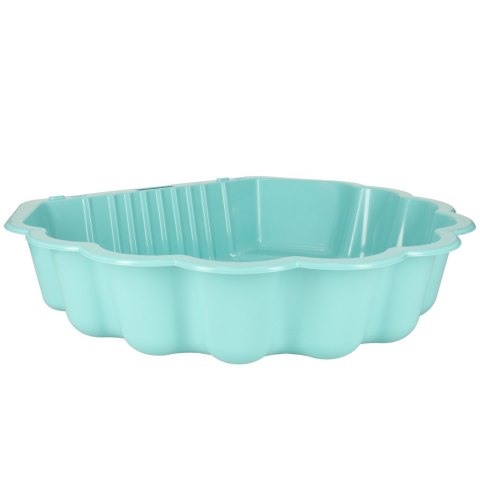 Piaskownica zamykana basen Muszelka Twins podwójna 2w1 160x87,5x19,5cm miętowa Piaskownica zamykana basen Muszelka Twins podwójna 2w1 160x87,5x19,5cm miętowa