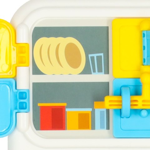 Tablica manipulacyjna sensoryczna montessori kuchnia zegar światło dźwięk Tablica manipulacyjna sensoryczna montessori kuchnia zegar światło dźwięk